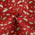 Cotton Patchwork Fabrics Crafts Dolls Textile Sewing Cloth Dark Red Color Cartoon Umbrella Style Fat Quarter Telas Tecido Tilda