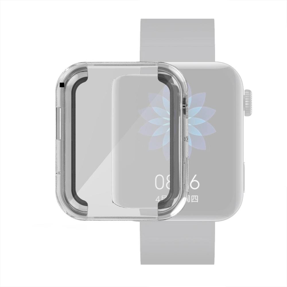Soft TPU Crystal Clear Protector Case Cover for Xiaomi Smart Watch Band accessories Protective Shell For Xiao mi Watch #1204