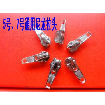 metal silver zipper sliders/used for 5# 7# nylon zip/auto lock plating/used for shoes coat sport clothes hardware accessories