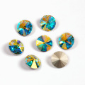 YANRUO 1122 Rivoli Fancy Stones Glass Strass Crystal Pointback Jewelry Sew On Rhinestones for Needlework DIY Crafts