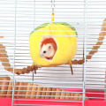 Pet Small Animals Hanging Nest House Cotton Cage Cartoon Fruit Peach Warm Bed for Small Animals Hamsters Squirrels