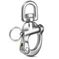 1pcs Stainless Steel Rotary Spring Hook Quick Release Boat Chain Eye Shackle Swivel Bracket Snap Hook Hardware Tool 70mm