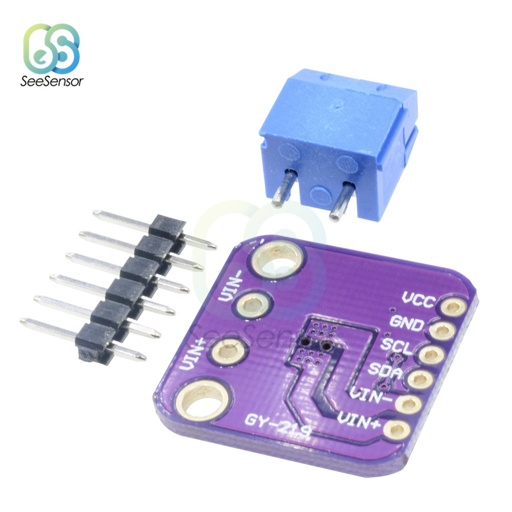 INA219 GY219 DC Current Power Supply Breakout Sensor Module Board Sensor Module I2C Interface INA219B DIY Electronic for Arduino