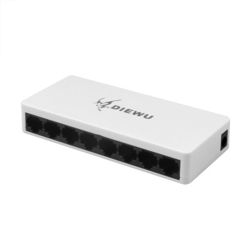 Kebidumei 8 Ports Network Switch 10/100 Ethernet Network Switch Lan Hub High Performance Ethernet Smart Switcher With EU Plug