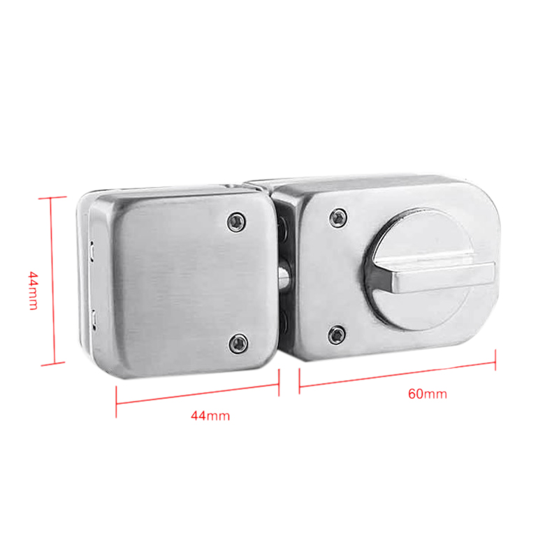 Stainless Steel,Glass Door Latches Lock/Bolt,138A ,Without Drilling,For Double Glass Door, Frameless Glass Door