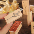 Vintage Forest Plants flower decoration stamp wooden rubber stamps for scrapbooking stationery DIY craft standard stamp