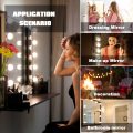 5V Touch Dimming Led Vanity Mirror Lights USB Hollywood Vanity Light Bulbs for Makeup Dressing Table Bedroom Bathroom Decoration