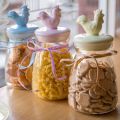 Glass Cookie Jar With Ceramic Lid Cork
