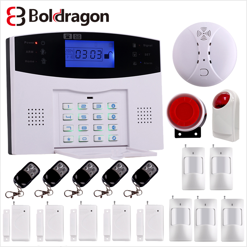 Wireless smart Home Security GSM Alarm System Intercom house Remote Control Autodial Siren Sensor Kit
