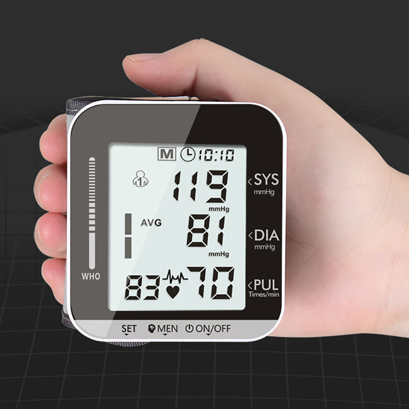 Full automatic Wrist Monitor Meters Sphygmomanometer hypertension care Digital Upper Arm Blood Pressure Pulse Monitor