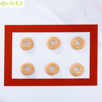 Silicone Baking Mat Cake Shop Fondant Mat Macaron Cookies Fiberglass Mat Kitchen Non-stick Baking Dish Mat Baking Tools For Cake