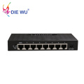 8 Ports 10/ 100 /1000 Mbps Gigabit Ethernet Network Switch High Performance VLAN Ethernet Smart Switch