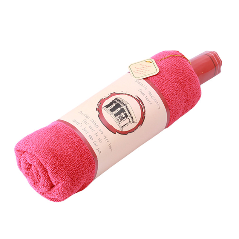 Creative Red Wine Bottle Shape Towel Gift Present Soft Cotton Face Towel Gift Wedding Gift Home Decoration