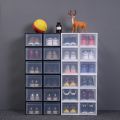 Large Plastic Stackable Shoe Storage Boxes Sneaker Shoes Box Storage Drawers for High Heels Sports Shoes Box Shoe Storage Boxes