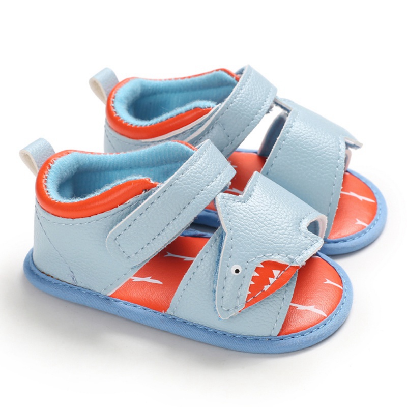 Baby Boy Sandals Shoes For Boys PU Baby Slipper Non-slip Breathable Newborn Sandals Infant Summer Footwear Crib Shoes