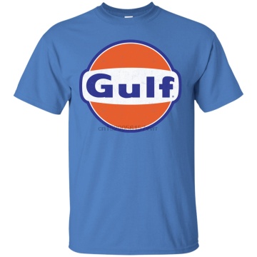 Gulf Gas Station Automotive Race Petroleum Gas Bar T-shirt(1)