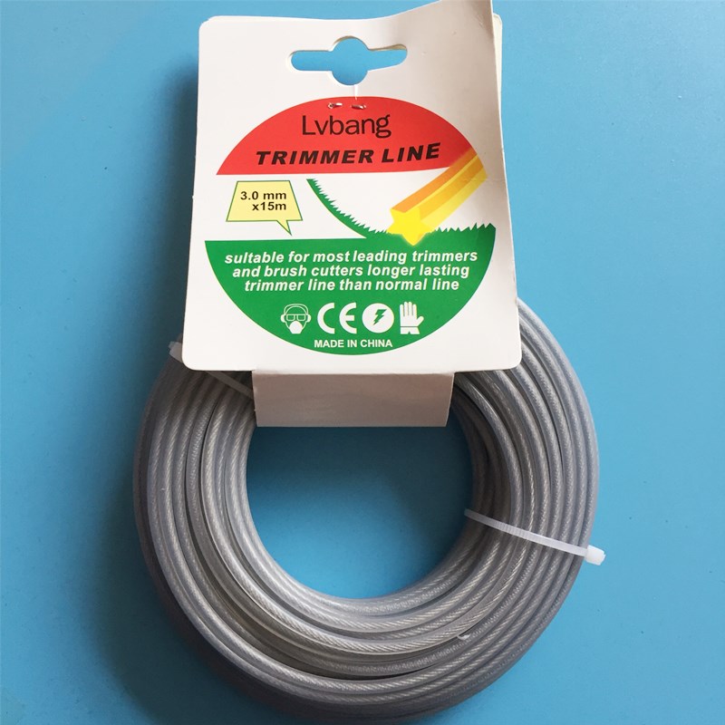 15m Long Trimmer Wire Cord Line 2 - 3mm Steel Wire Gray for Strimmer Brush Cutter Grass Trimmer Replacement Wire Trimmer Parts