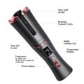 Cordless Automatic Hair Curler Portable Wireless USB Rechargeable Curling Iron Ceramic Curler Wand Auto Rotating Styling Tools