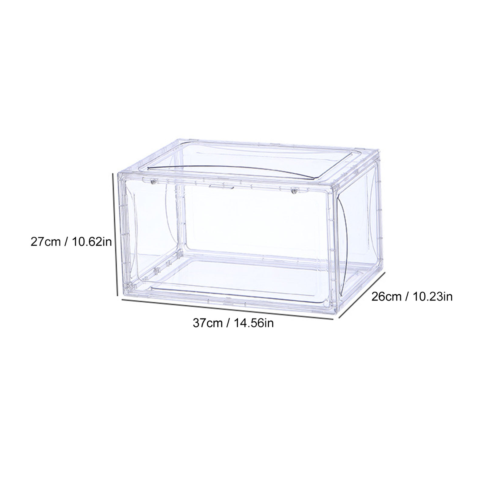 Shoes Display Cabinet Storage Box Stackable Transparent And Visible Sneaker Case Placed In Bedroom Corridor Hall