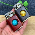 Retro Wooden Beads DecompressiLighter Flint Kerosene Oil Lighter Rosewood Solid Personality Creative Lighter Gadget For Man