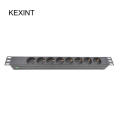 KEXINT 19-inch 1U 8-unit PDU network cabinet rack European standard socket switch EU power distribution board