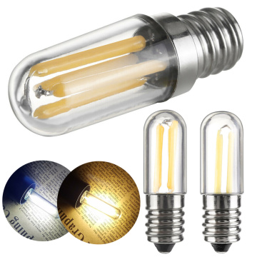 Dimmable COB LED Filament Light Edison Bulbs E12 E14 110V 220V Home Retro Vintage T15 Refrigerator Fridge Indicator Light Lamps