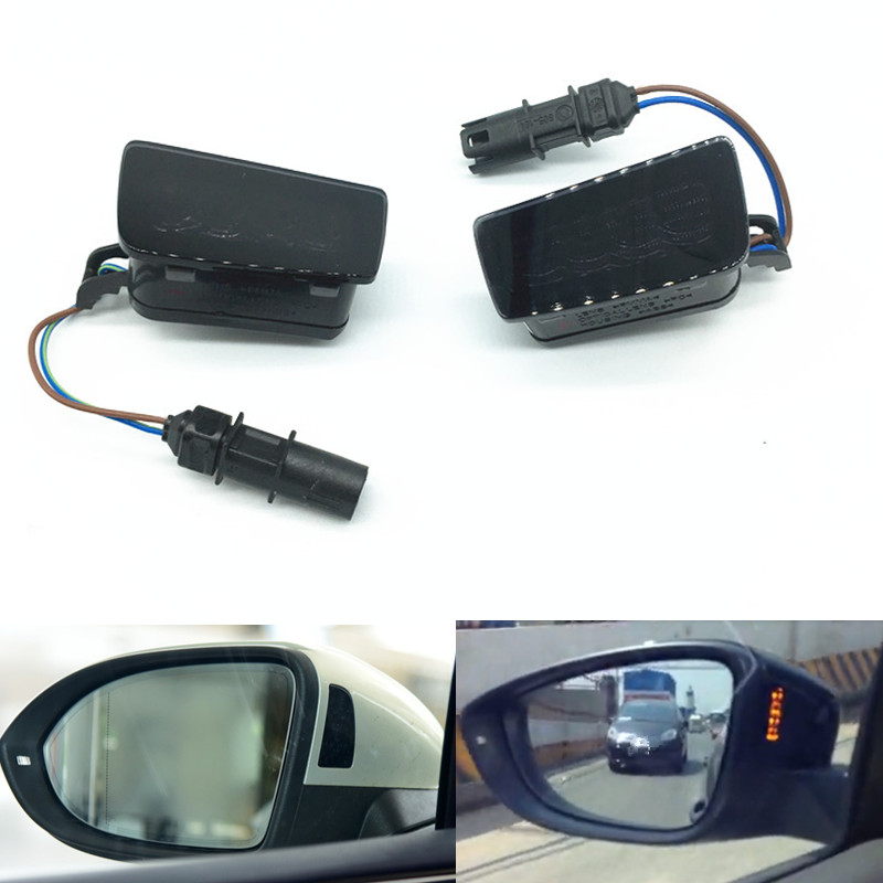 Car Left&Right rearview mirror Side lane change assist Warning Indicator Light Assist Lamp For Passat B7 CC 35D949145 35D949146