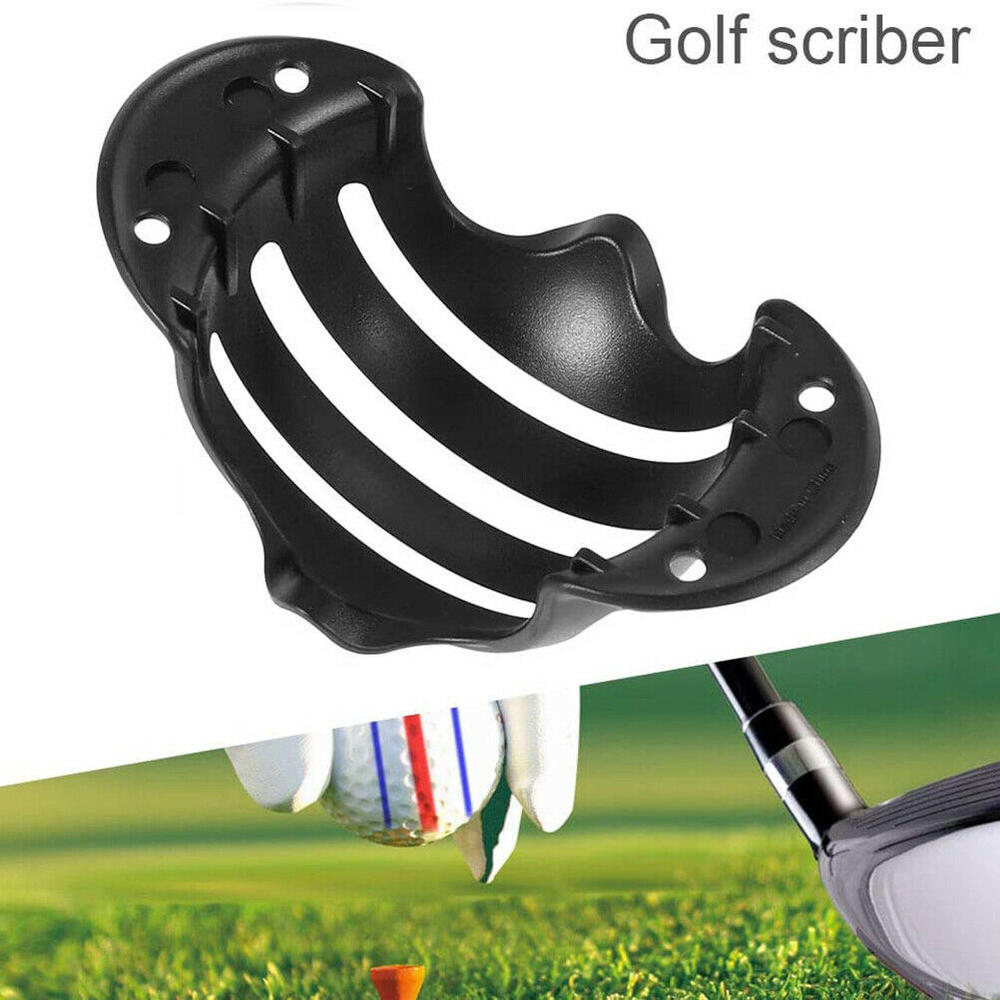 4pcs Golf Ball Triple Track 3 Line Marker Stencil ERC Chrome Golf Line Marker Golf Training Template Alignment Marks Tool