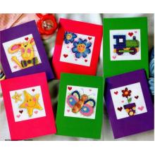 CD001 14ct Cross Stitch Kit Card Package Greeting Card Needlework Embroidery Crafts Counted Cross-Stitching Kits Christmas Gift