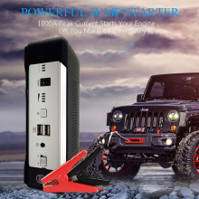 Portable 1000A Peak Curretn Car Jump Starter 12V Emergency Charger Booster Auto Starter Vehicle Starter Power Bank