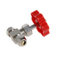 Durable Tube Nickel-Plated Brass Plug Needle Valve OD 6mm/8mm/10mm