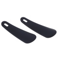 11cm 2Pcs Professional Black Plastic Shoe Horn Spoon Shoehorn Handle Shoehorn Shoe Lifter Tool