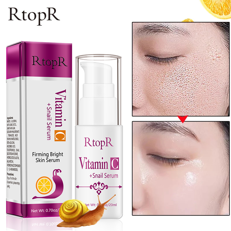 Vitamin C Snail Serum+Polypeptide Gold Serum 24K For Man And Women Moisturizing Skin Care Suit Anti-Aging Remover Speckle 20ml