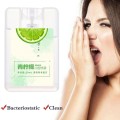 20ml Breath Freshener Spray Peach Lemon Oral Odor Halitosis Treatment Liquid Refresher Oral Care Spray Oral Treatment