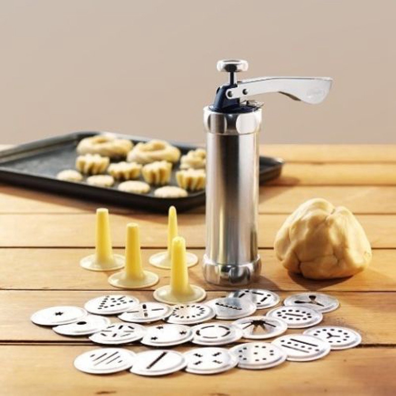 Kitchen Dining Bakeware Cookie Mold Machine Churreria Churros Filler Manual Spanish Donuts Filling Dessert Baking Pastry Tools