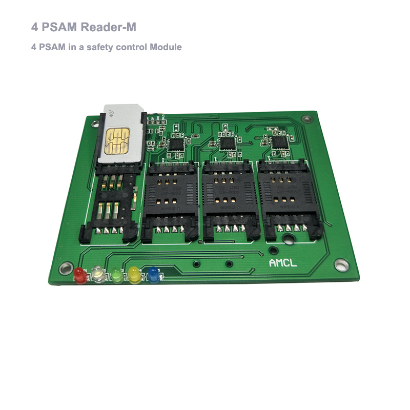 4 PSAM Reader, PSAM card SAM card, EMV IC/ID/NFC/PSAM contact rfid card reader