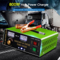 12V 24V Car battery charger 50A 800W batteries repair smart battery automatic charger Suitable for excavators trucks, boats cars