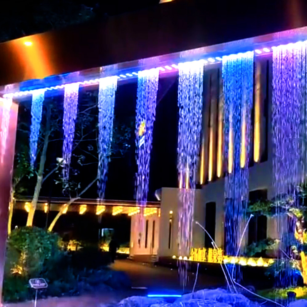 water wall water feature