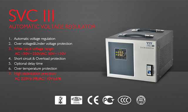 PRO-3KVA Voltage Stabilizer Regulator AC220V Servo Type Home Appliance Fridge Computer TV Support Customized AC120V In Stock
