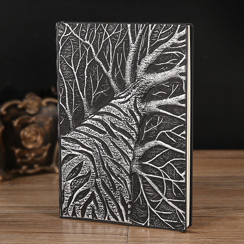 1pcs Creative 100 Sheets Classic Cartoon European Embossed Retro Tree Notebook Upscale Business Office Gift Notepad