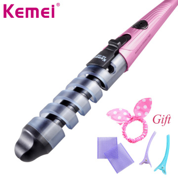 Kemei Curling Irons Hair Curlers for Women Professional Deep Waver Ceramic Electric Styling Tools Corrugated Crimper