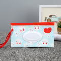 Baby Wet Wipes Bag Eco-Friendly Snap Strap Wipes Container Clamshell Cosmetic Cleaning Wipes Reusable Carrying Fashion Print Bag