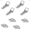 4 Pcs Hardware Cabinet Boxes Spring Loaded Latch Catch Toggle Hasp For Sliding Door Window Furniture Hardware