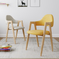 Nordic Imitation wood Dining Chair Modern Minimalist Restaurant Backrest Dining Chairs Creative Bedroom Living Room Furniture