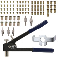 86pcs/Set Blind Rivet Gun Threaded Insert Hand Riveting Kit Rivet Nuts Nail Gun Riveting Kit Hand Manual Repair Tools
