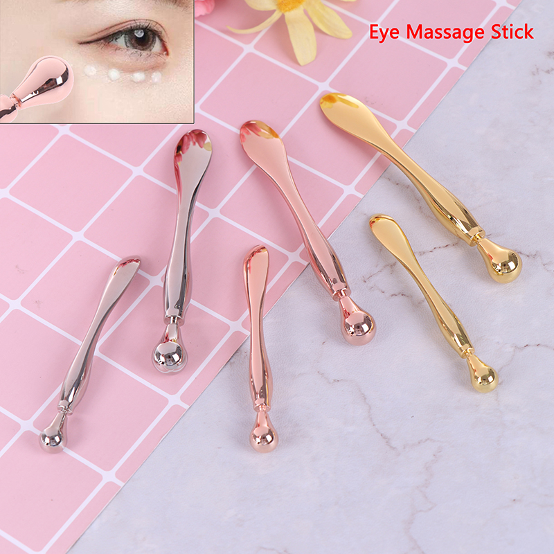 DIY Eye Cream Mixing Spatula Scoop Gold Alloy Metal Cosmetic Spatulas Facial Mask Spoon Anti Wrinkle Massage Sticks Makeup Tools