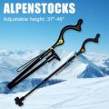 Aluminum Alloy Telescopic Folding Cane Lightweight Walking Stick Portable outdoor ski camp Walking Cane hiking poles for Elder
