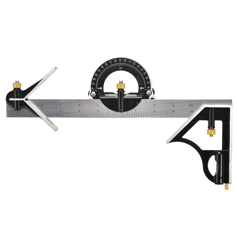 12 inch Combination Tri- Square Ruler Stainless Steel Machinist Measuring Angle Ruler For Measurment Tool
