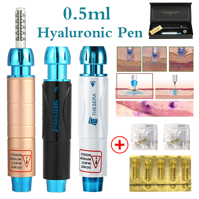 0.5ml Hyaluronique Pen Atomizer Sterile Mesotherapy Hyaluron Pen Anti Wrinkle Lip Lifting Dermal Filler Injection Water