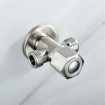 Temkunes T-adapter G1/2 Filling Valves for Toilet Kitchen Bathroom Sink Basin SUS304 Stainless Steel Angle Valves